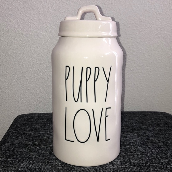 Rae Dunn Other - Rae Dunn Puppy Love ceramic jar